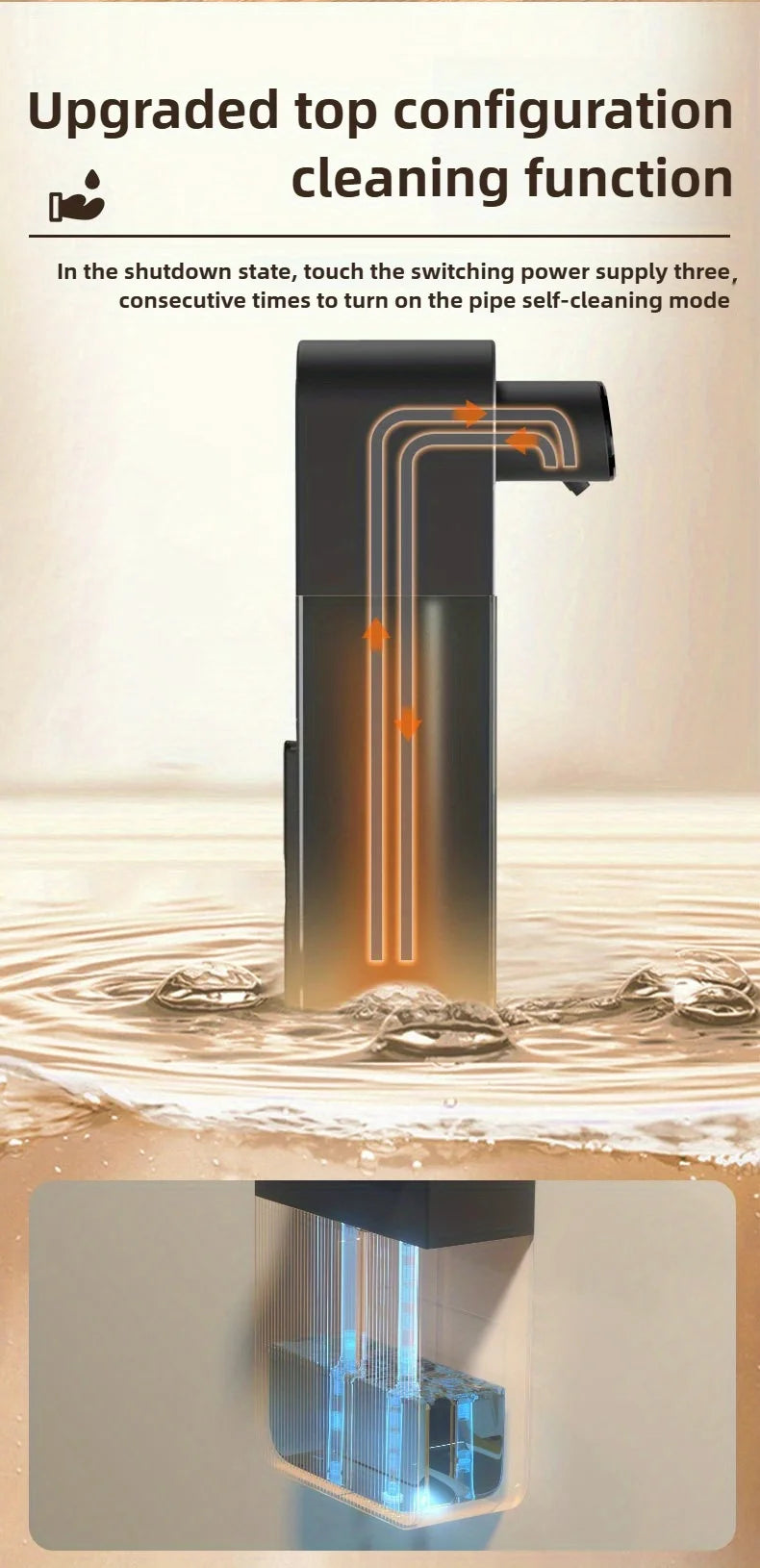 Double Automatic Soap Dispenser – Touchless Dual Soap Dispenser for Bathroom & Kitchen
