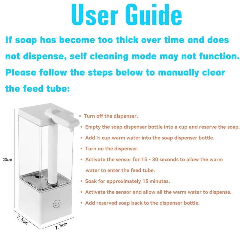 Automatic Touchless Liquid Soap Dispenser 500ml | Infrared Sensor | IPX5 Waterproof