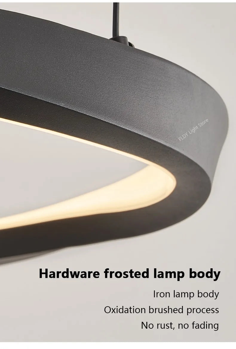 FLDY Modern LED Hanging Light | Round Pendant, Warm / Neutral / Cool White
