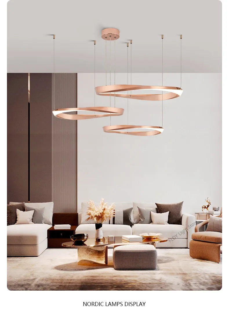 FLDY Modern LED Hanging Light | Round Pendant, Warm / Neutral / Cool White