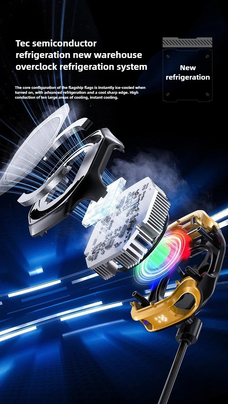 CX12 Magnetic Phone Cooler with AI Mode – 10W Semiconductor Ice Cooling (Type-C)