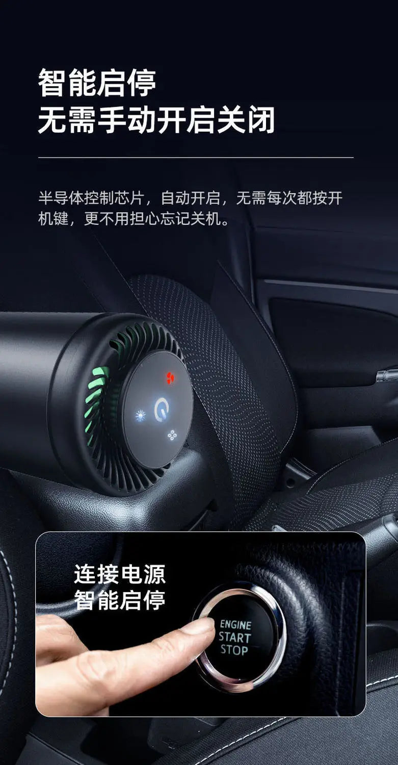 Compact Air Purifier with Replaceable Filter & Aromatherapy – Fresh Air Deodorizer for Car & Small Spaces