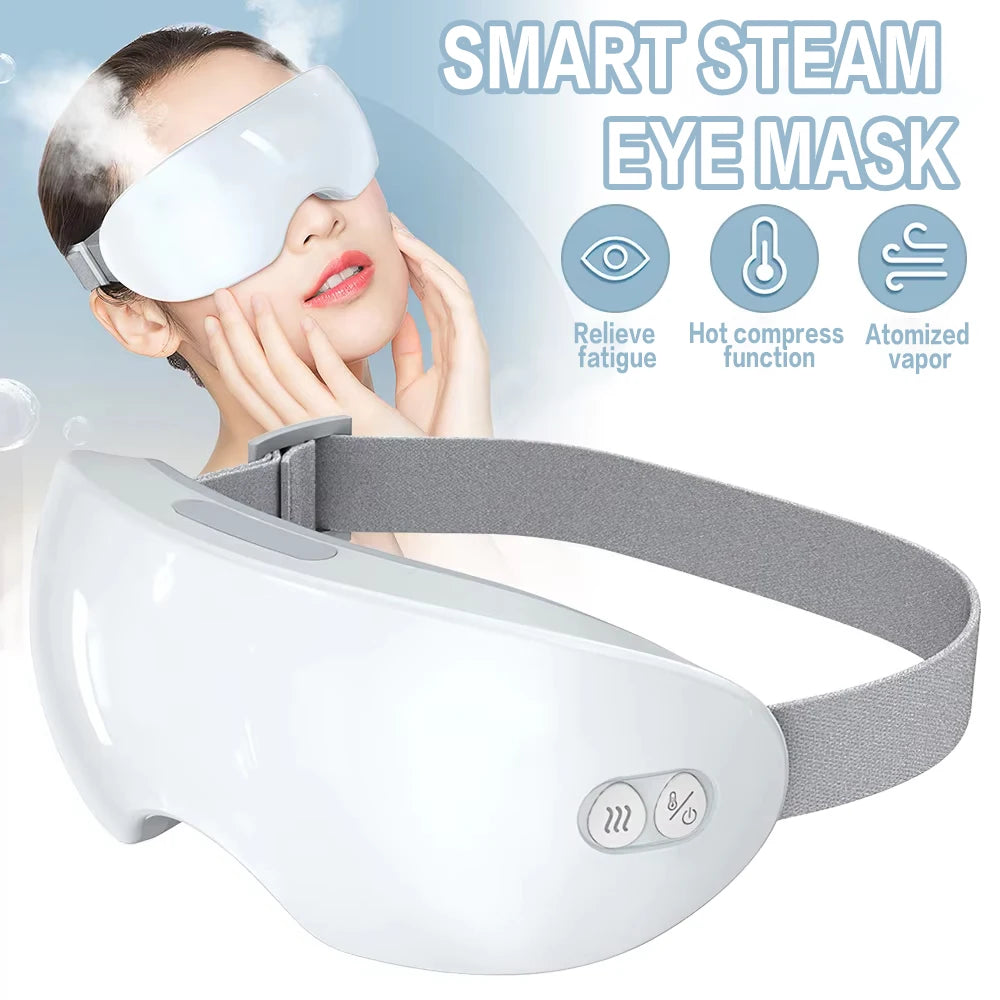 TINSOL Smart Steam Eye Mask – Heated Vibration Eye Relaxation Device
