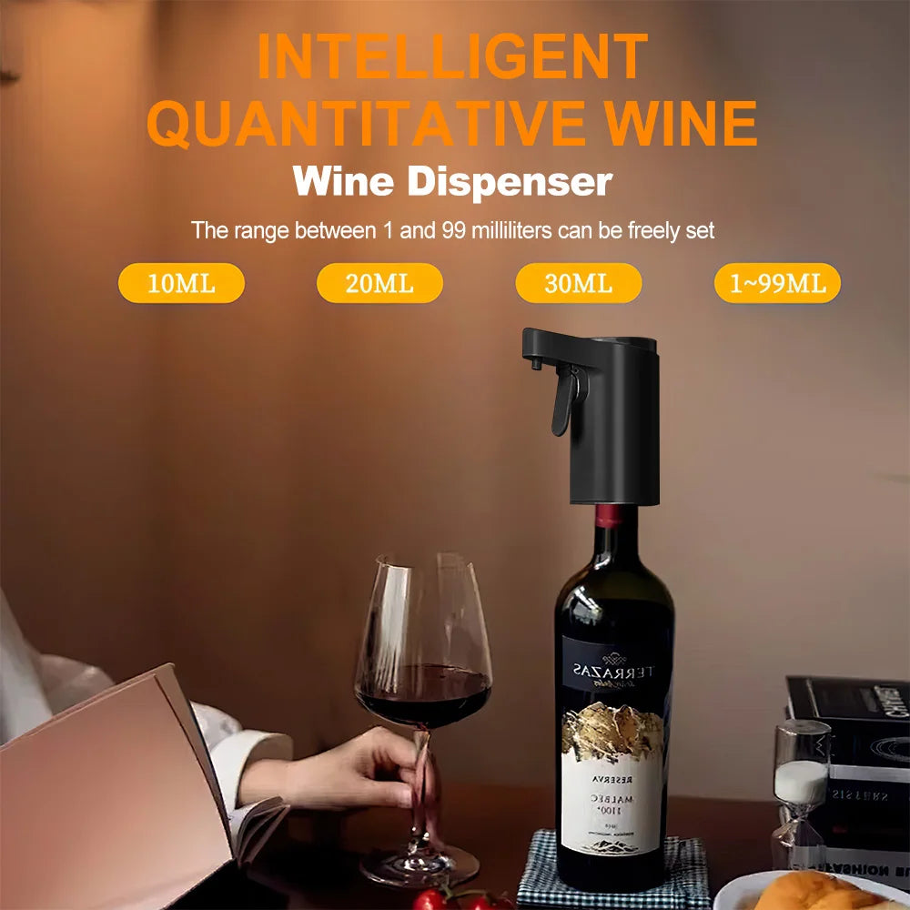 Smart Electric Wine Pump – Touch Control Rechargeable Wine Dispenser