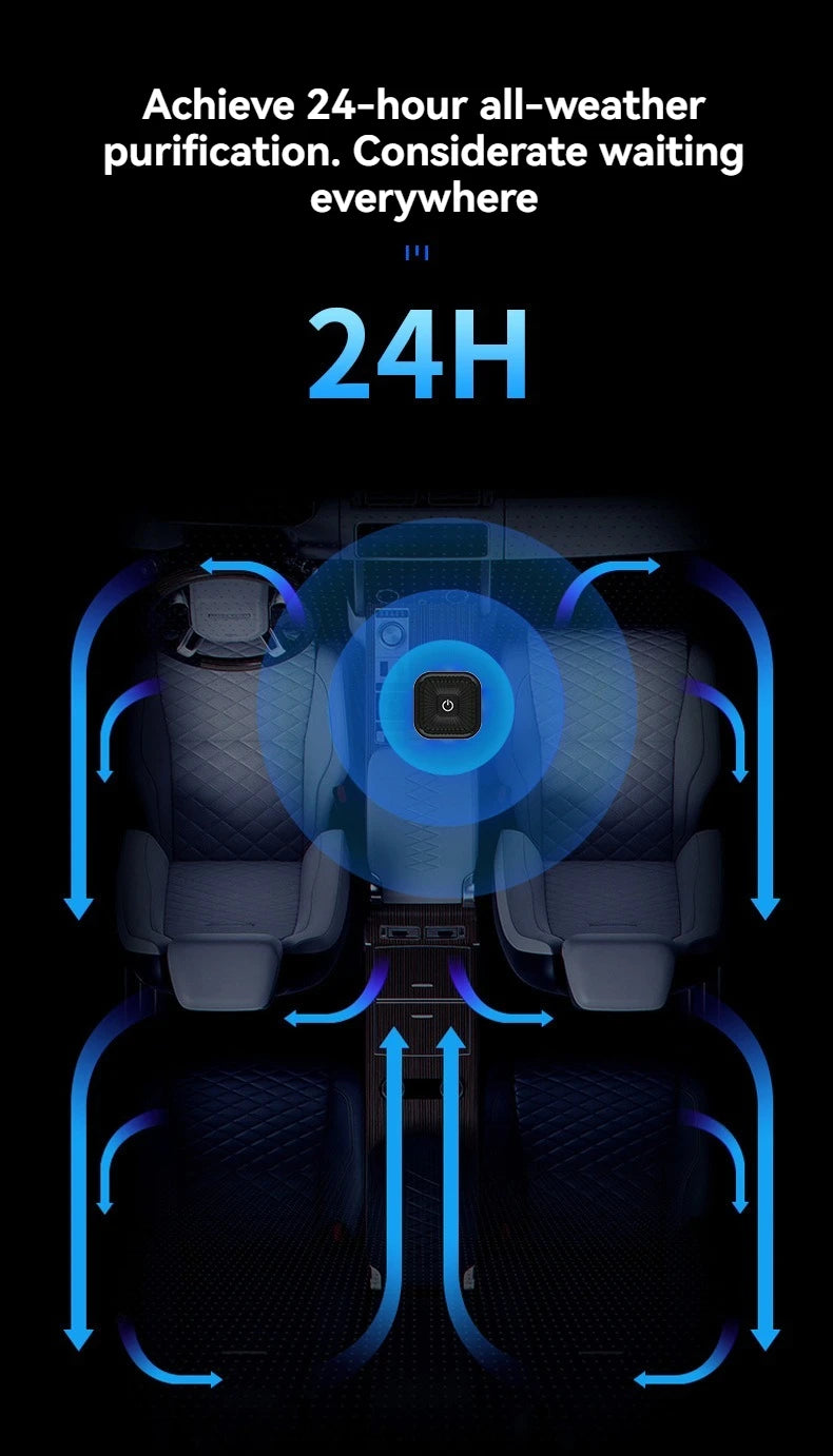 KUALOOL Compact Air Purifier – Portable Deodorizer for Car & Small Spaces
