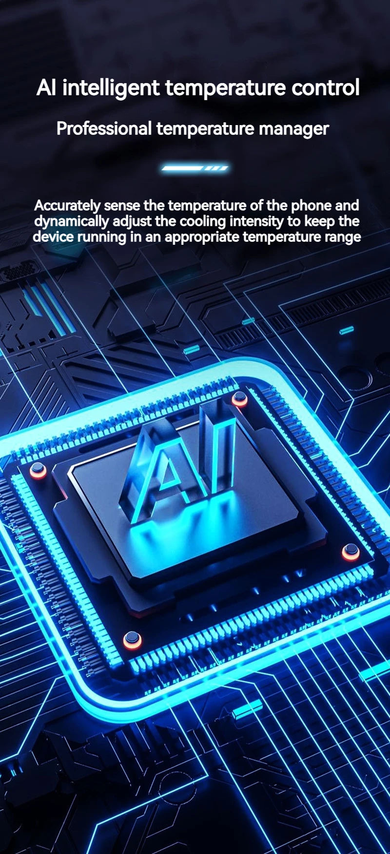 K32 Smartphone Cooler | Dual-Core Radiator, Digital Temperature Display & RGB