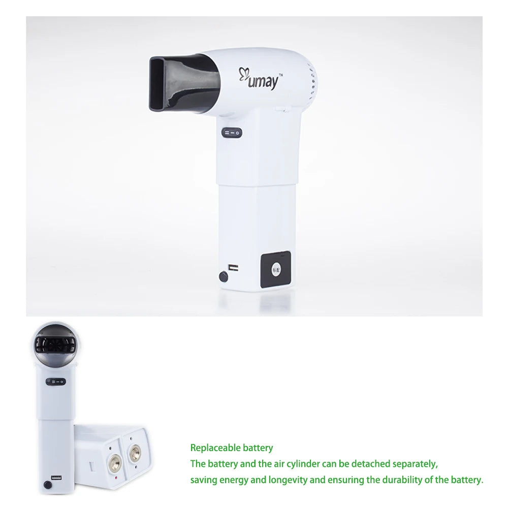UMAY Portable Cordless Hair Dryer RX-010 – 400W Thermostatic Hot & Cold Wind, Travel-Ready