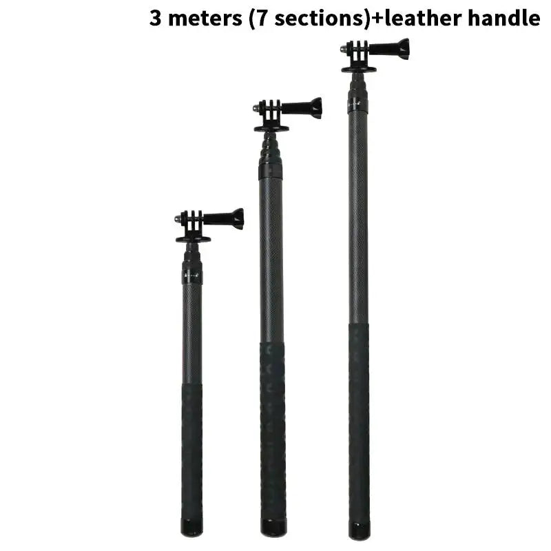 Lightweight Carbon Fiber Extension Rod for Cameras, GoPro & Smartphones