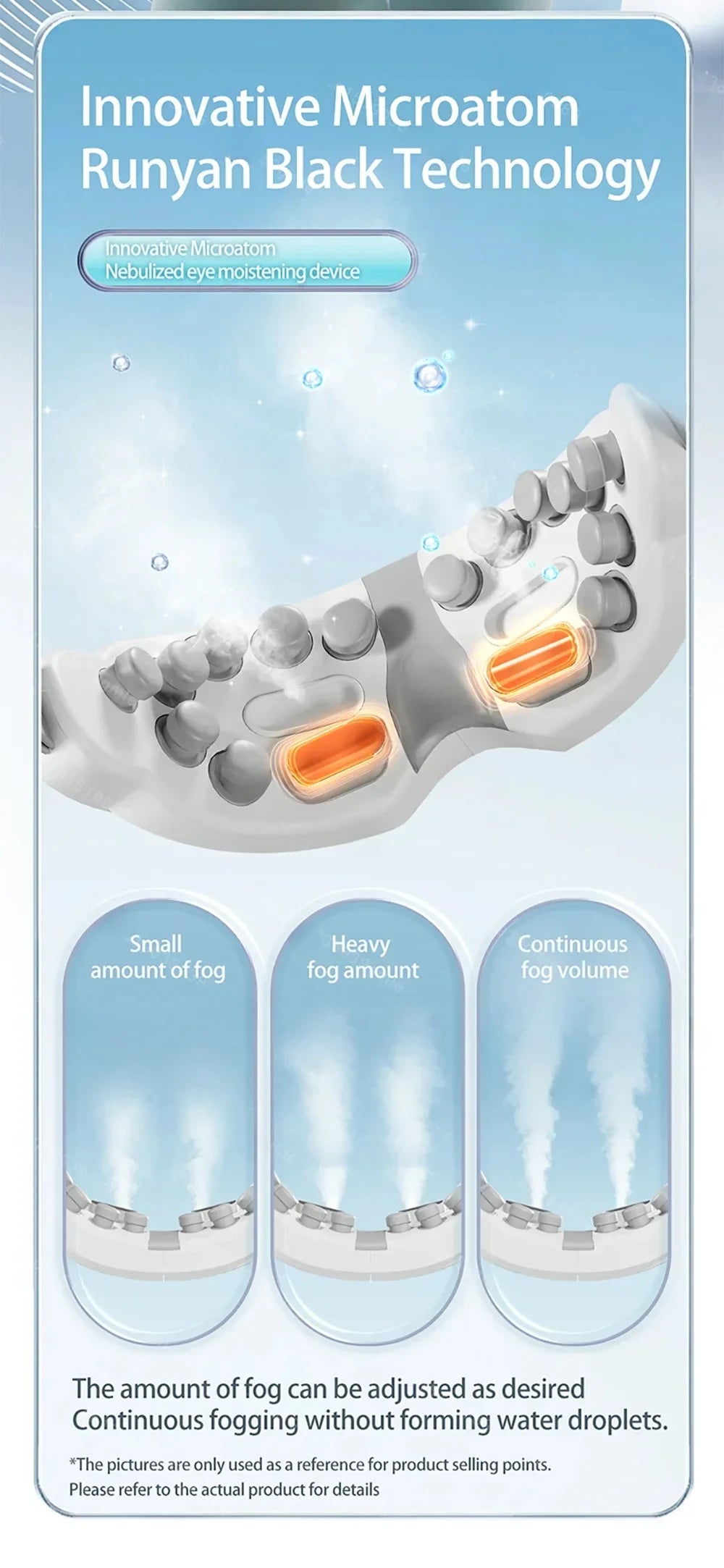 BXA / MERALL Eye Atomization Massager – Acupressure Glasses for Eye Relaxation