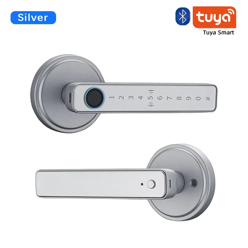 ZSF3 Smart Fingerprint Door Lock – Tuya Bluetooth App, Password & Key Unlock