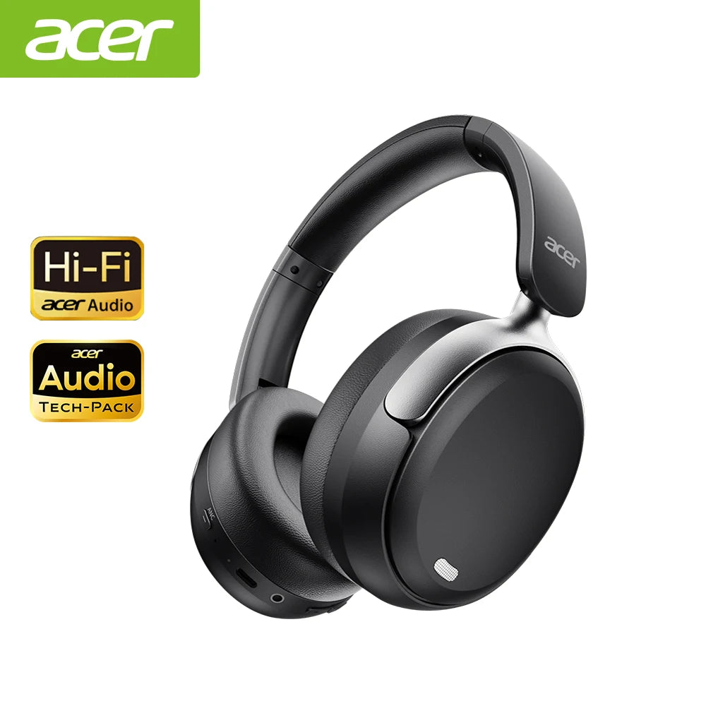 Acer OHR516 ANC Wireless Headphones – 48dB Noise Cancelling, LDAC, 100H Battery