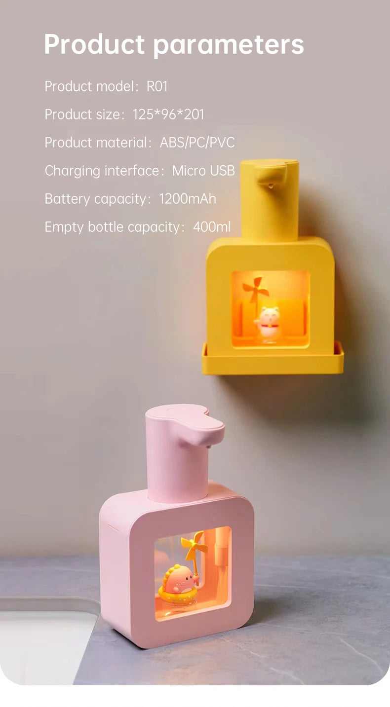 Cute Touchless Foam Soap Dispenser for Kids