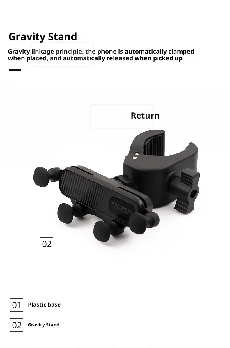 Magnetic Gravity Phone Holder with Wireless Charging