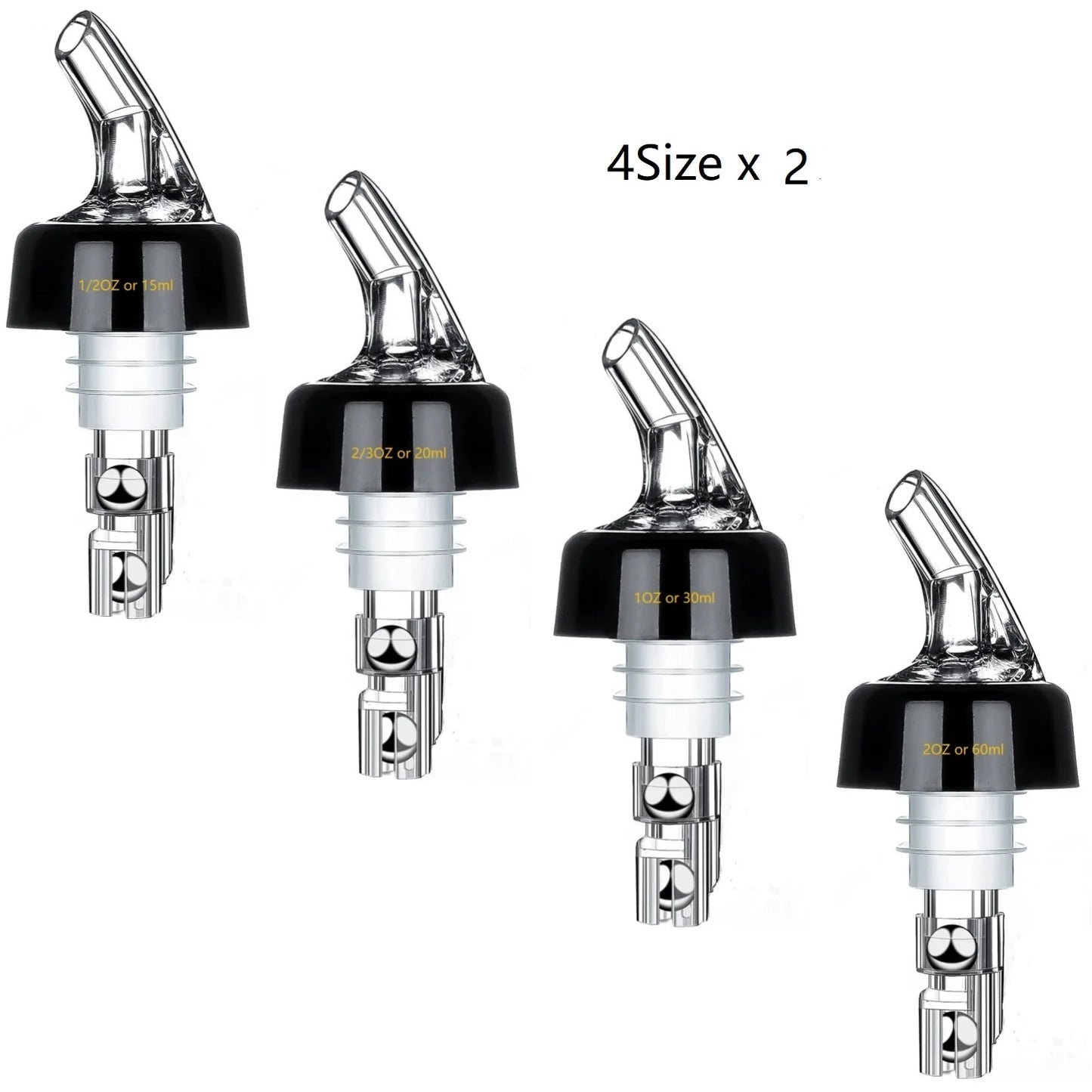 Viski Automatic Measure Liquor Pourer – Spill-Free Bottle Pourer & Wine Stopper