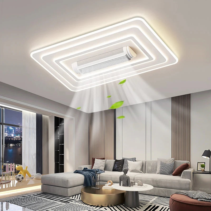Artpad Modern LED Ceiling Fan with Light | Remote Control, Dimmable, Silent Motor