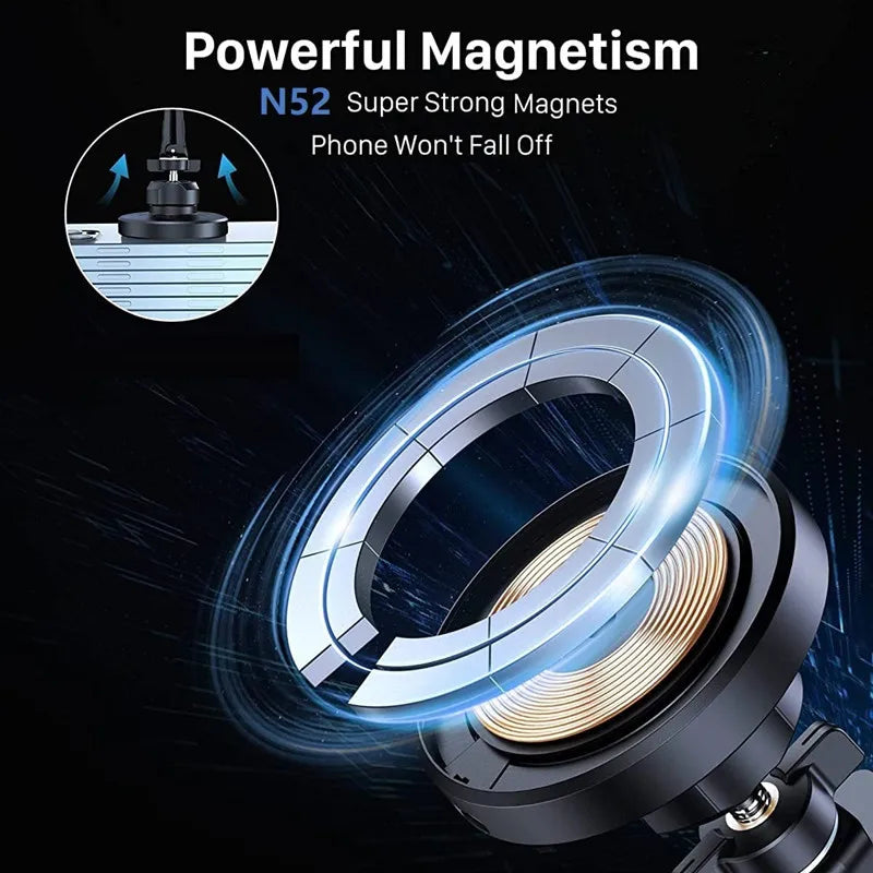 VIKEFON 30W Magnetic Wireless Car Charger with Vent Mount for iPhone