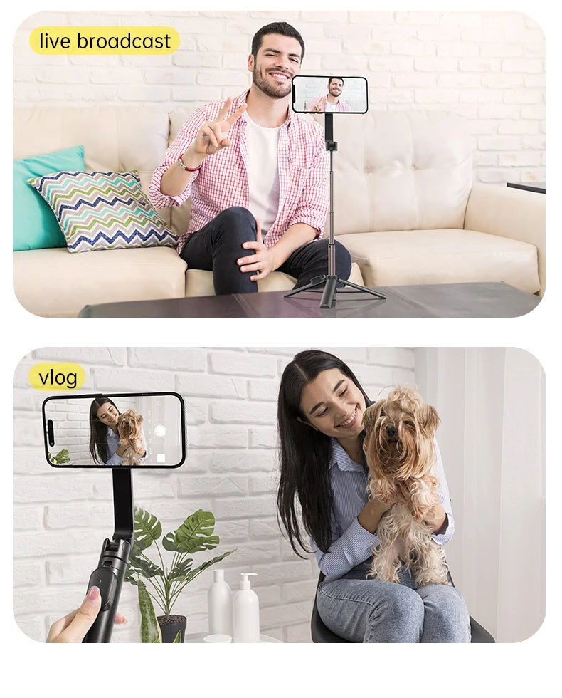 Magnetic Selfie Stick Tripod for iPhone – Bluetooth Remote & 360° Rotation