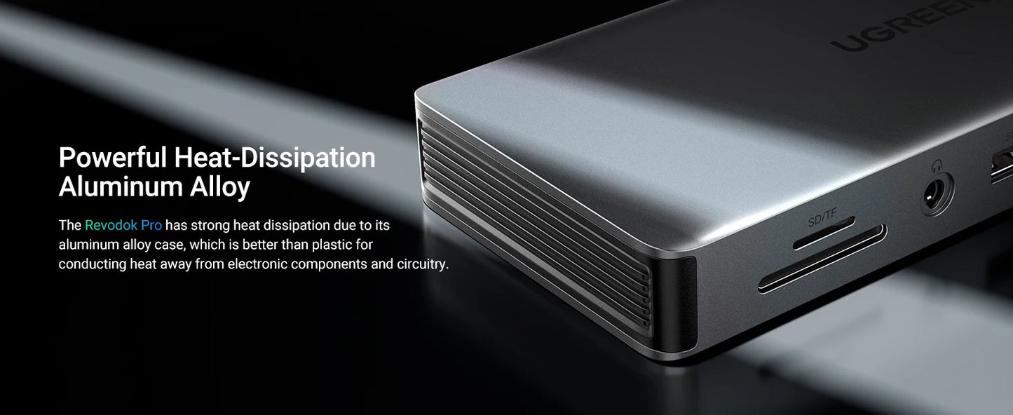 13-in-1 USB-C Docking Station – Triple 4K@60Hz Display, 100W PD, 10Gbps Hub