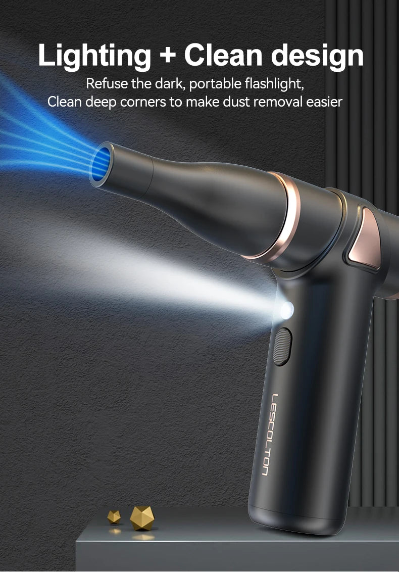 Lescolton Cordless Hair Dryer – Mini High-Speed, Ionic, Rechargeable