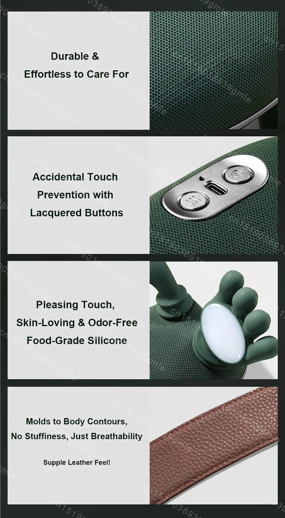 4-Finger Kneading Neck Massager – Hot Compress Trapezius & Shoulder Relief