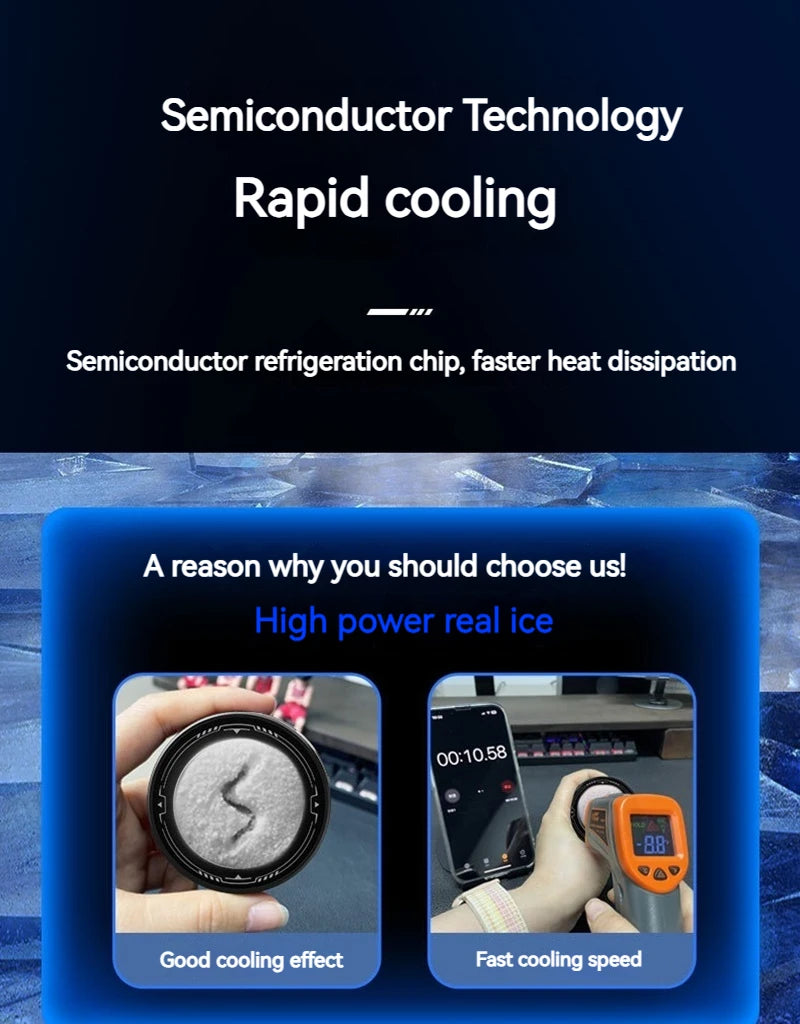 K20 Universal Magnetic Phone Cooler for Gaming | Digital Display
