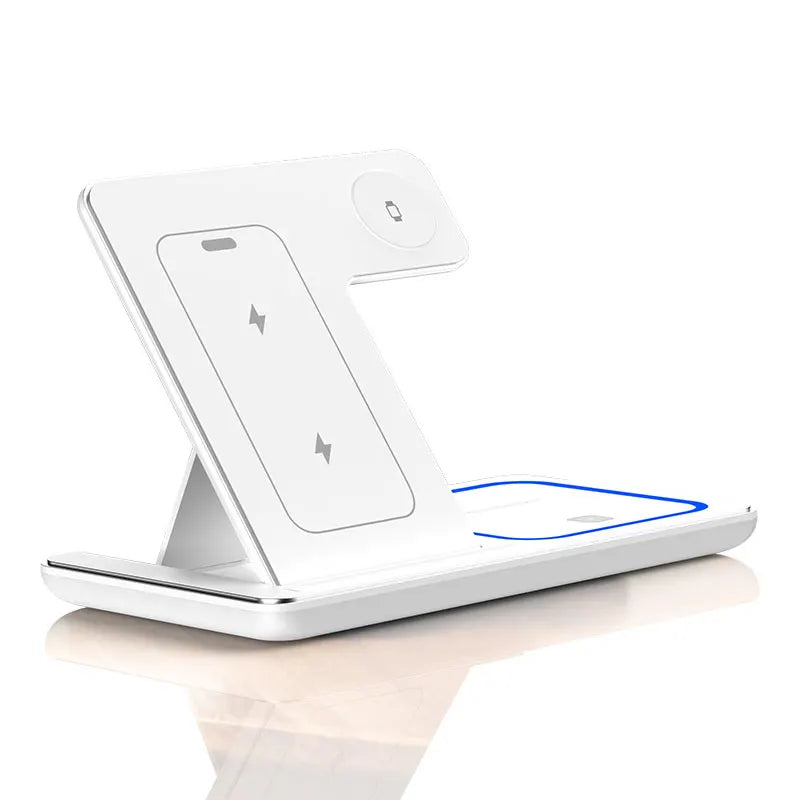 3-in-1 Foldable Fast Wireless Charger for iPhone, Watch & AirPods