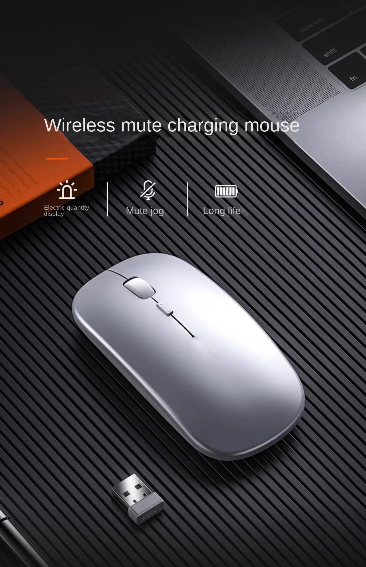 Bluetooth Wireless Mouse with Rechargeable Battery – Universal Dual-Hand Use