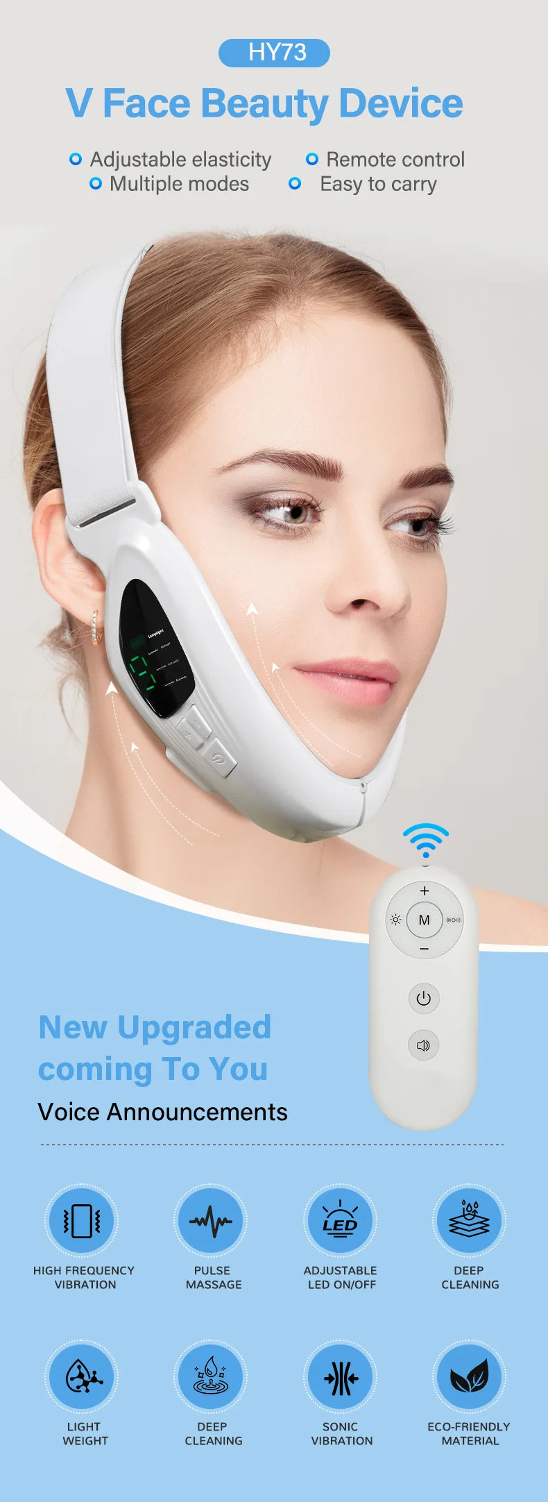 MERALL V Face Facial Lifting Device – Electric Chin & Jawline Sculpting Massager