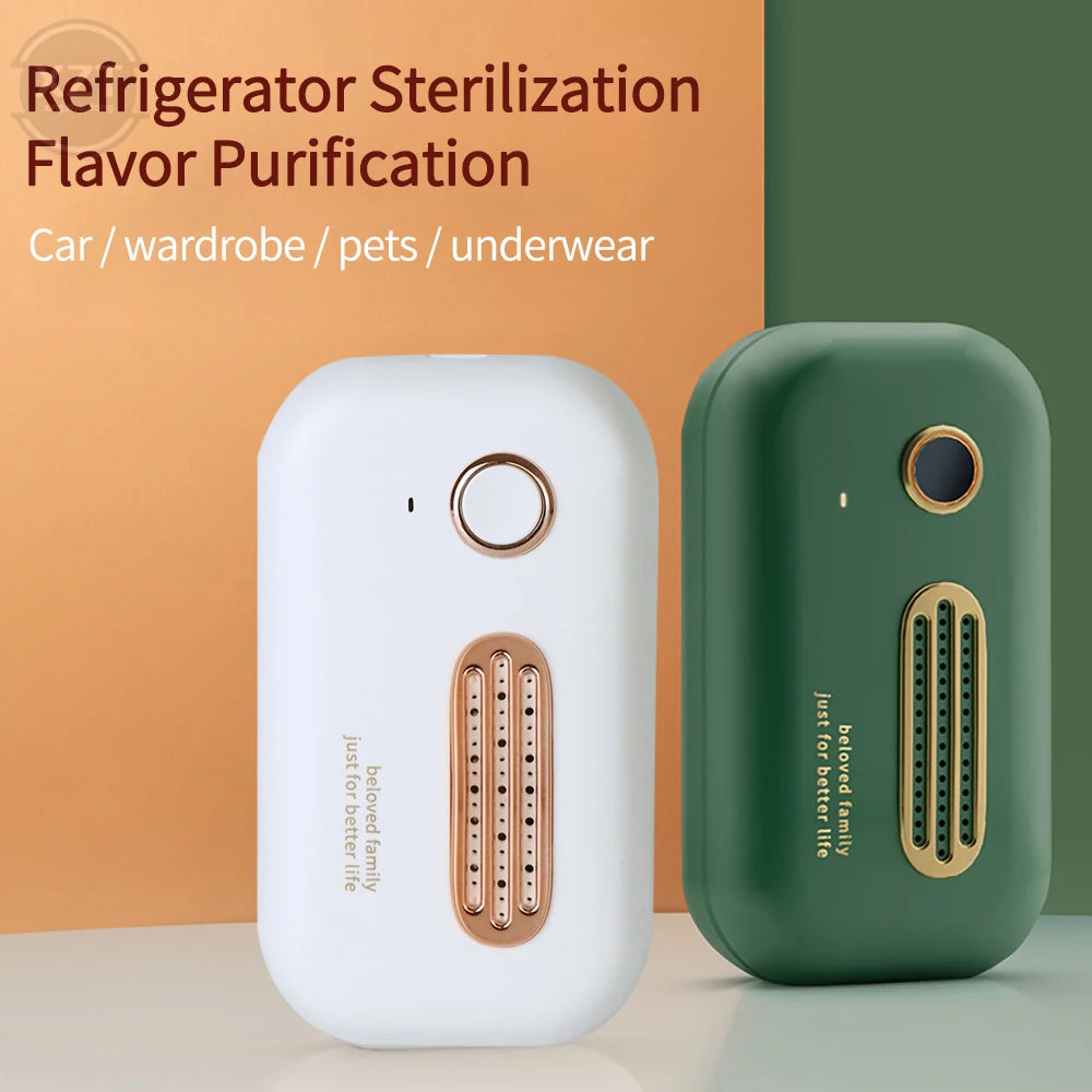 WYMECT Mini Ozone Air Purifier – USB Rechargeable Odor Eliminator for Car, Refrigerator & Small Spaces