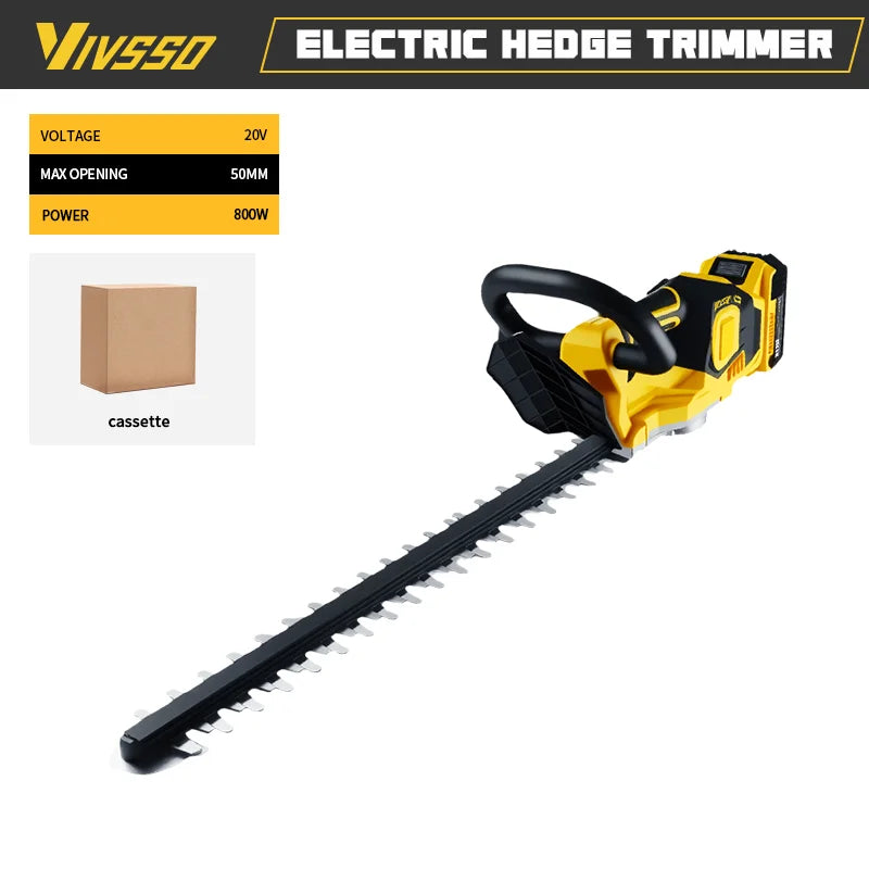 For Dewalt 20v Battery Pins Cordless Electric Hedge Trimmer Brushless – Stainless Steel Blade Garden Cutter (Battery Optional)