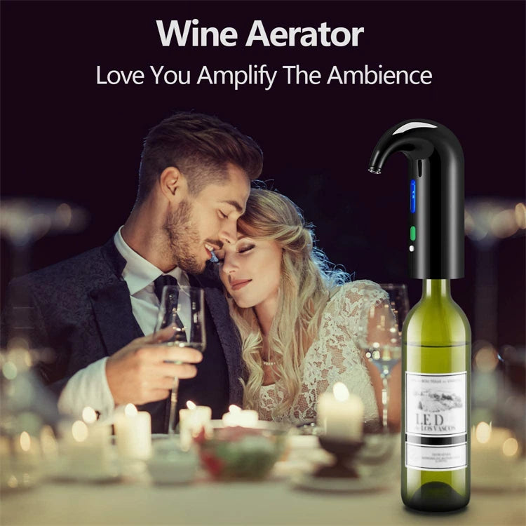Electric Wine Aerator – Instant Wine Decanter with ABS & Silicone Design