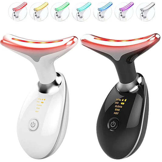 EMS Facial Massager – 7 Color LED, Heat & Skin Tightening Device