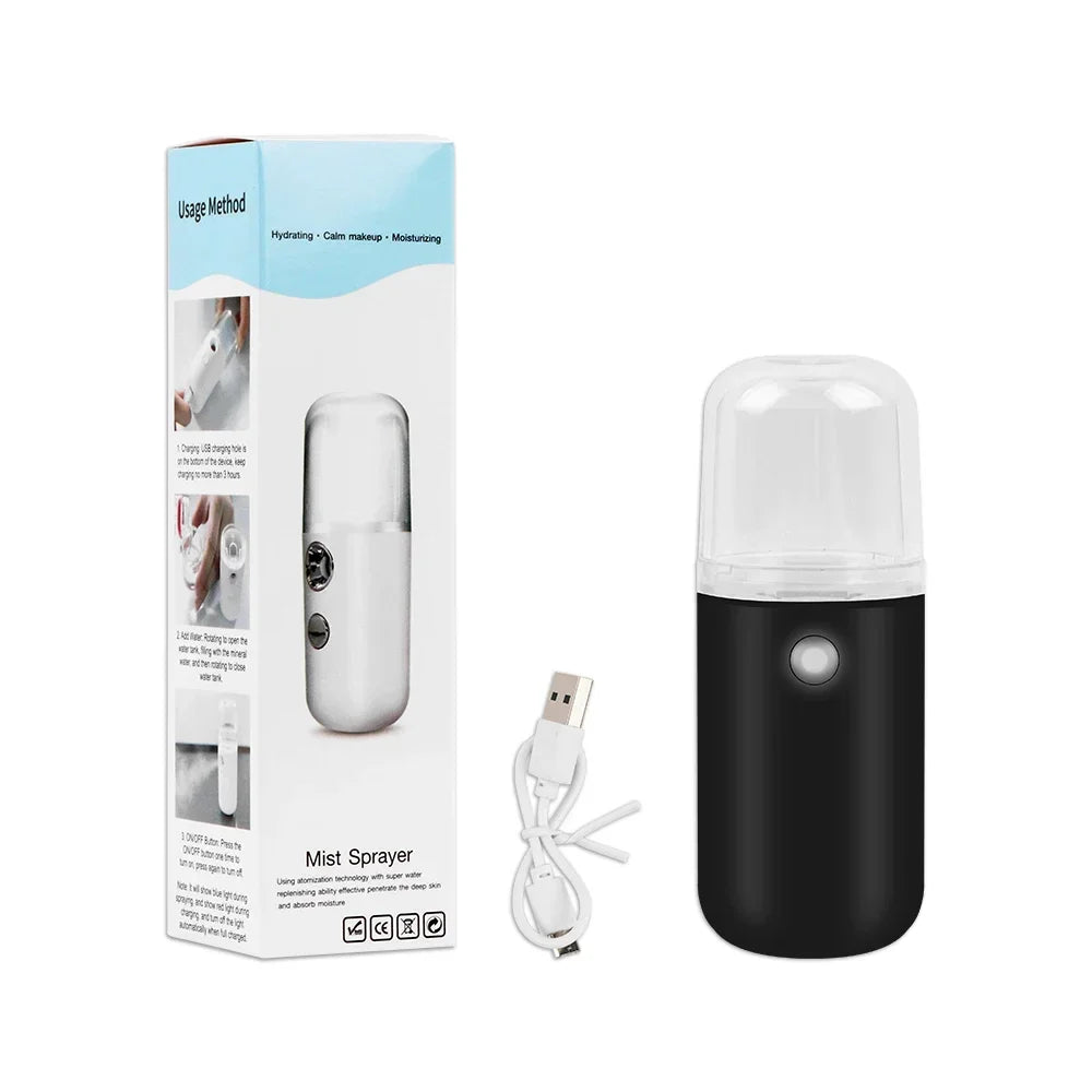JBMBHC Rechargeable Face Mist Hydrator – Cold Spray Anti-Aging Skin Care