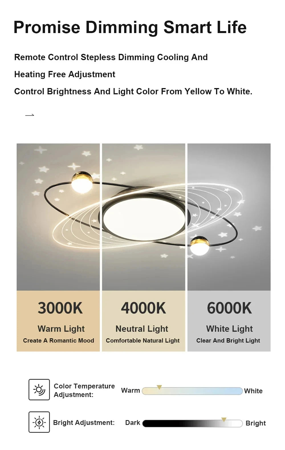 AuroraRealm Modern Ceiling Light with Remote | Gold LED Ceiling Lamp, 90–260V