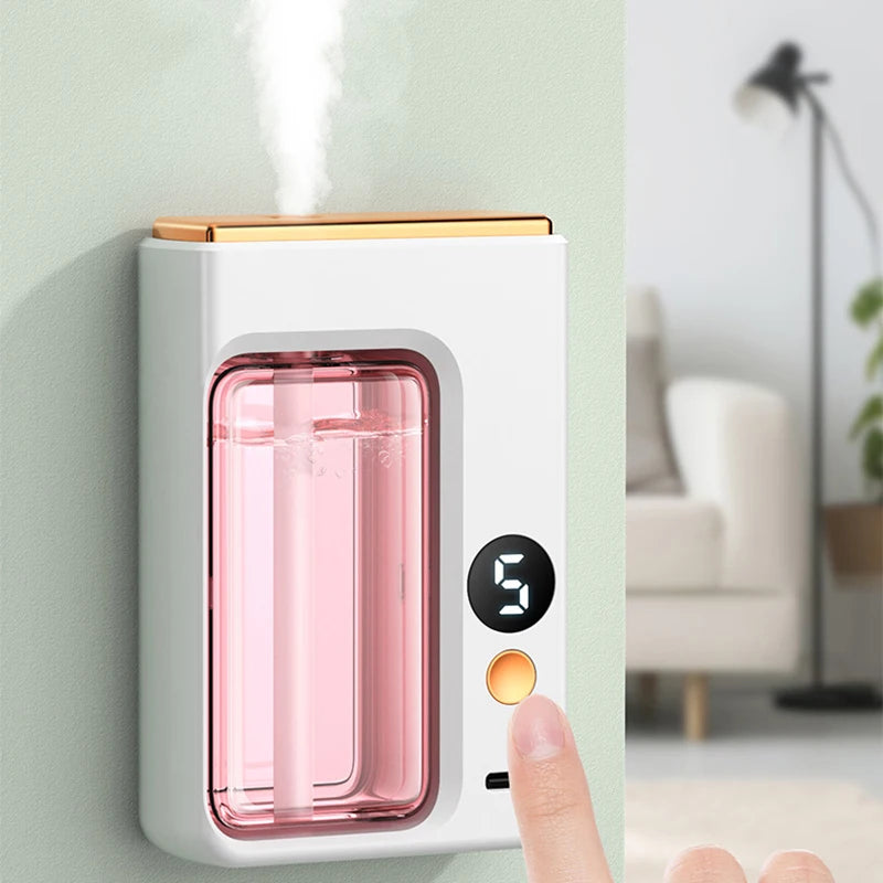 ZAOXI Smart Aromatherapy Diffuser – USB-C Rechargeable, Ultra-Quiet, Wall or Desk Mount