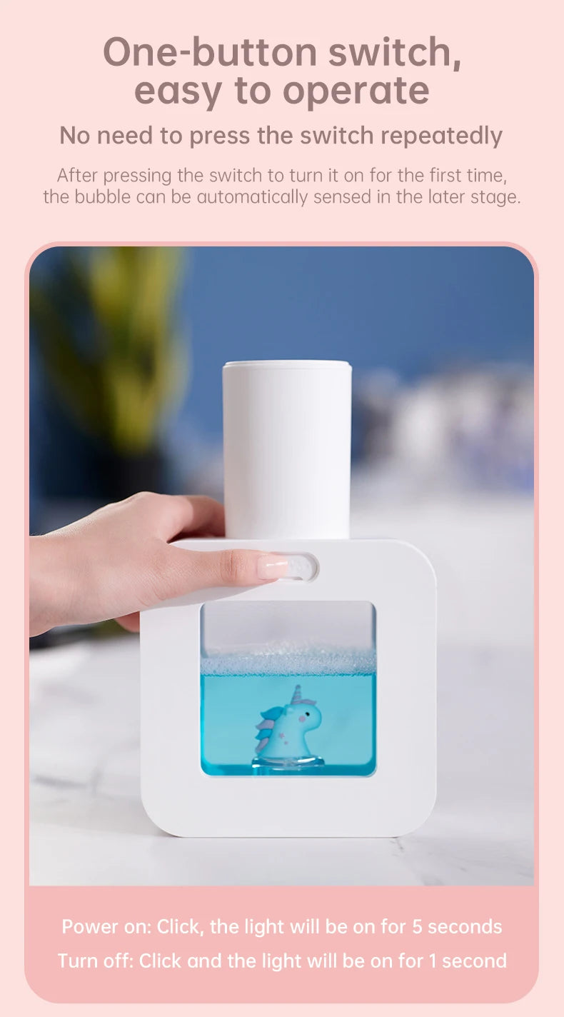 Cute Touchless Foam Soap Dispenser for Kids