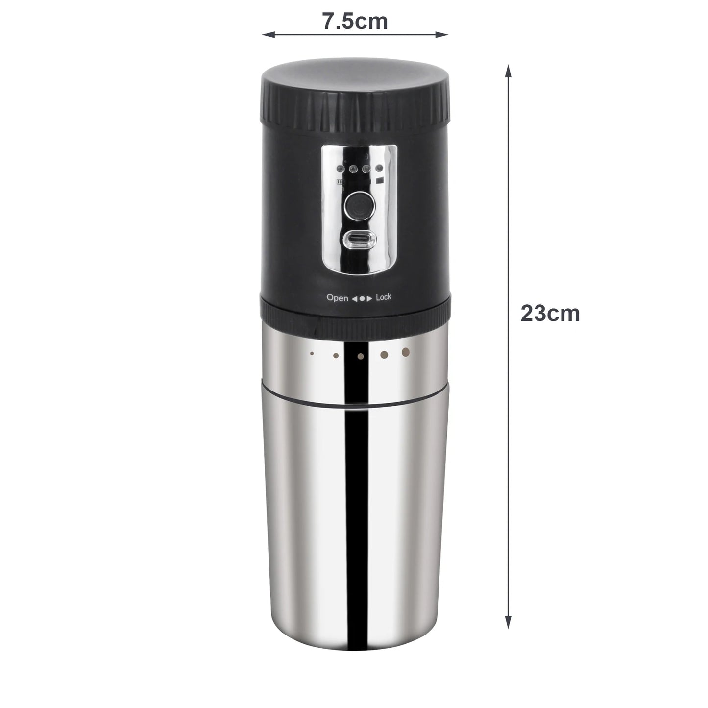 SENSEMAKE Portable Electric Coffee Maker with Grinder – Rechargeable 3-in-1 Travel Brewer