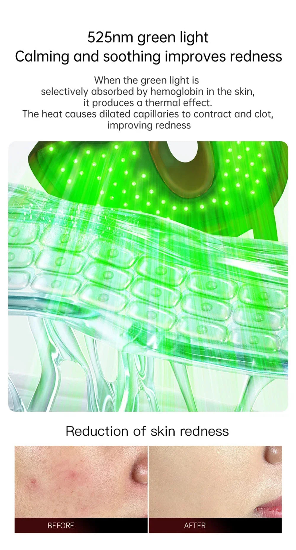 3D Silicone LED Face Mask with Red & Near-Infrared Light – USB Rechargeable Skincare Beauty Device