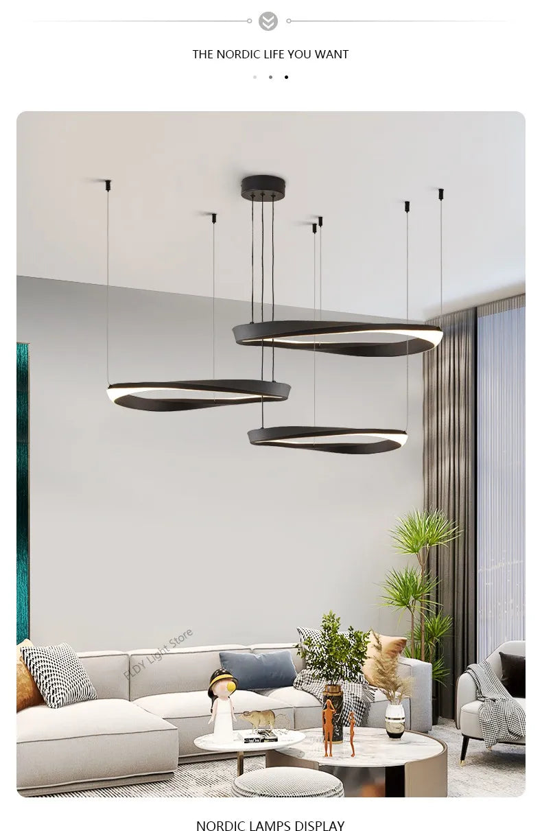 FLDY Modern LED Hanging Light | Round Pendant, Warm / Neutral / Cool White