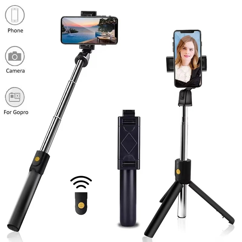 Mini Selfie Stick Tripod with Bluetooth Remote for iPhone & Android (K07)