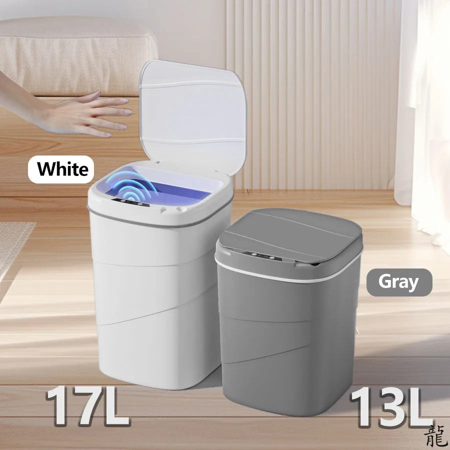 Automatic Induction Trash Can – Hands-Free Wave Sensor Bin (13L / 17L) for Home & Office