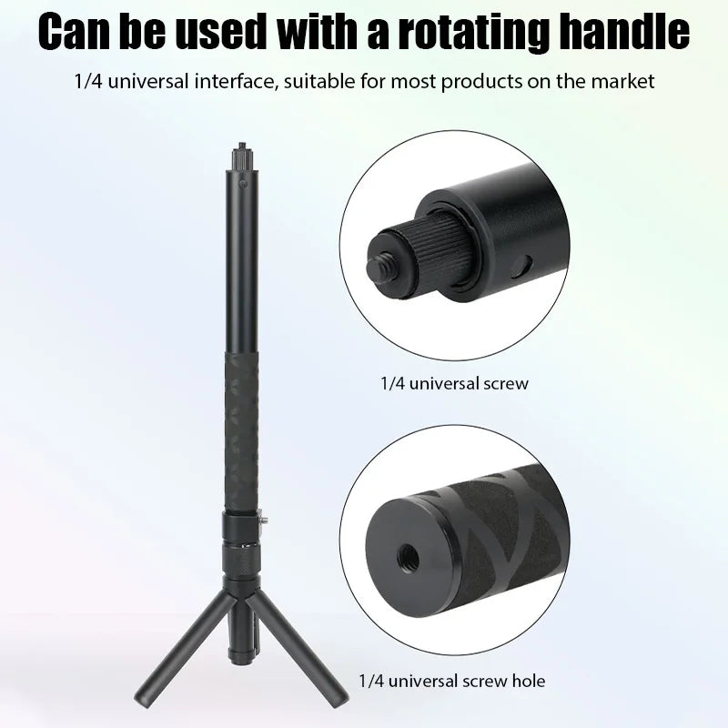 Carbon Fiber Invisible Selfie Stick 120cm for Insta360 & Action Cameras