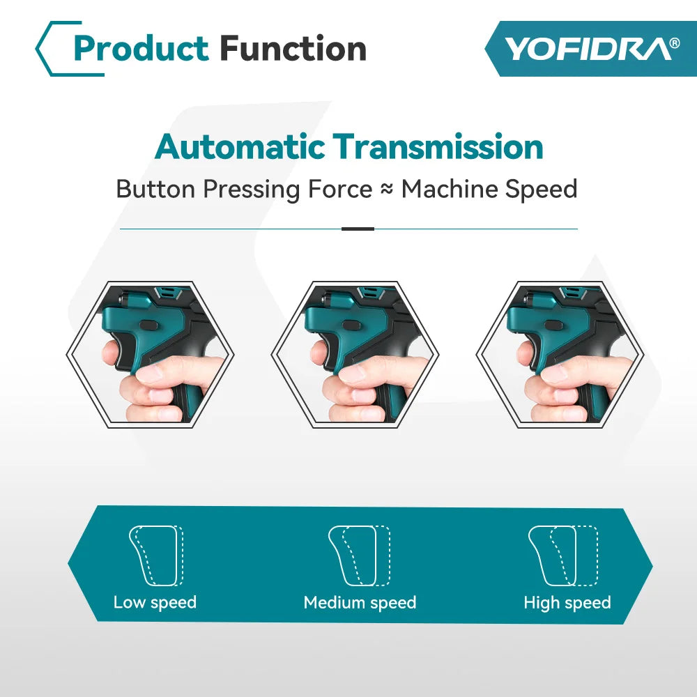 Yofidra F02-ES 1200W Turbo Air Duster & Vacuum Blower – 110m/s High-Speed Electric Cleaner