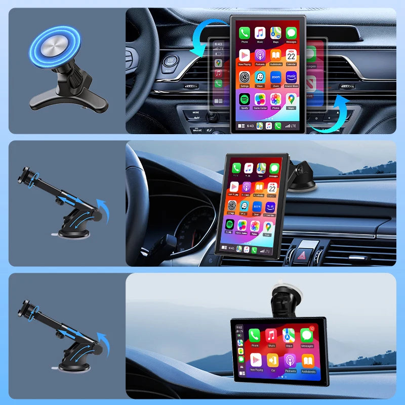 Jansite Smart Car Monitor with Wireless CarPlay & Android Auto – 7–9 Inch
