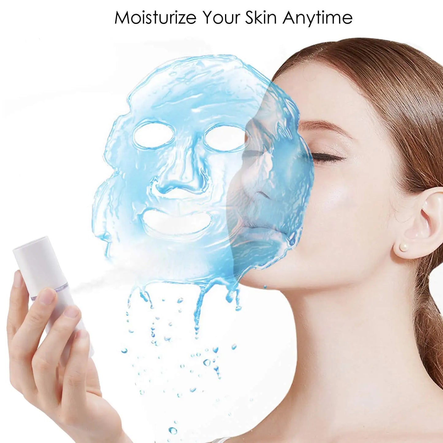 Portable Nano Face Steamer – USB Rechargeable Cold Mist Skin Hydrator