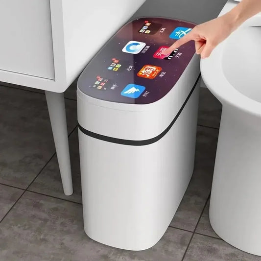 Automatic Sensor Trash Can – Touchless Induction Waste Bin for Home & Bathroom