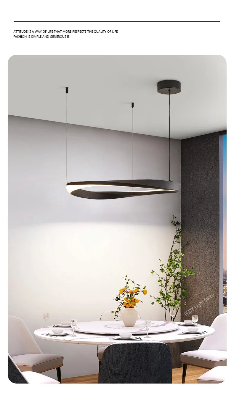 FLDY Modern LED Hanging Light | Round Pendant, Warm / Neutral / Cool White