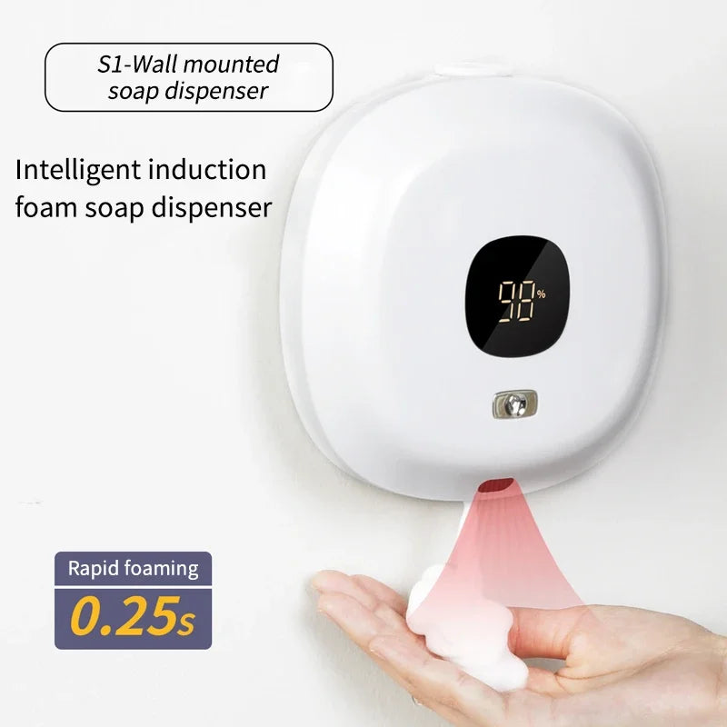 BALASHOV Automatic Foam Soap Dispenser – Touchless Wall-Mounted USB Rechargeable (S1)