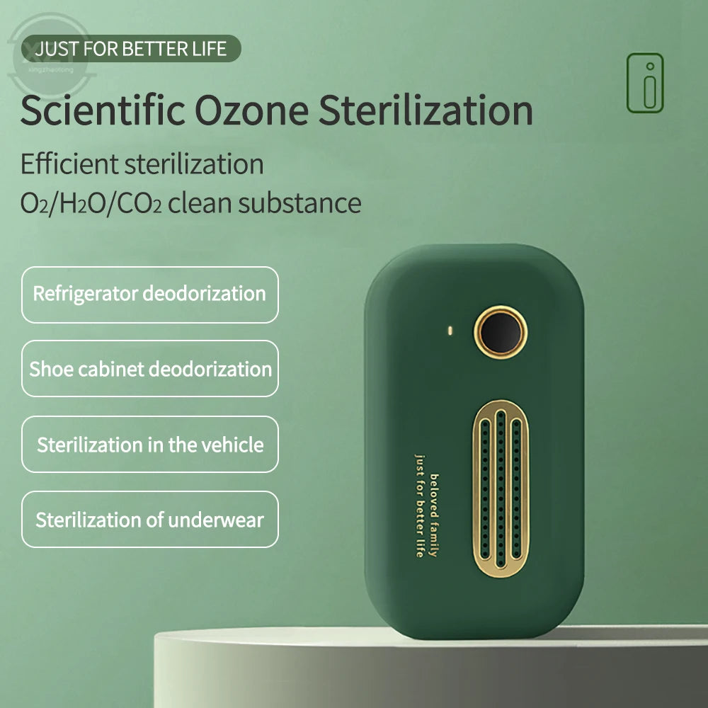 WYMECT Mini Ozone Air Purifier – USB Rechargeable Odor Eliminator for Car, Refrigerator & Small Spaces
