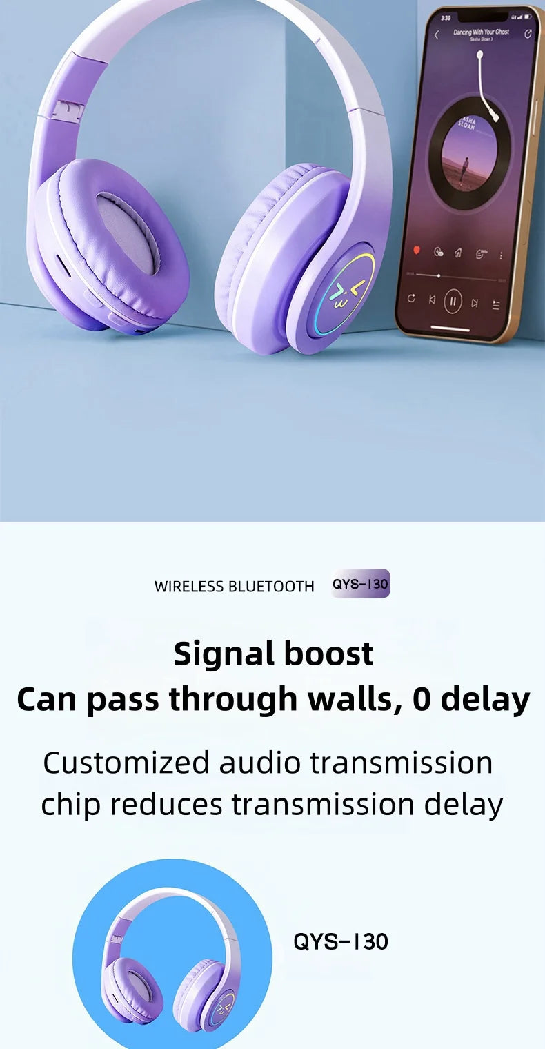 Erilles Wireless Over-Ear Headphones – Bluetooth 5.3, 40mm Drivers, Gaming & Music
